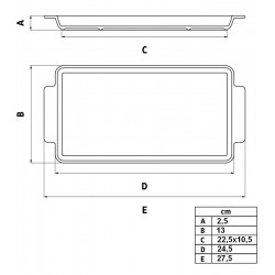 Travessa Retangular 24cm Por 13cm Maria Augusta Porcelana Tramontina
